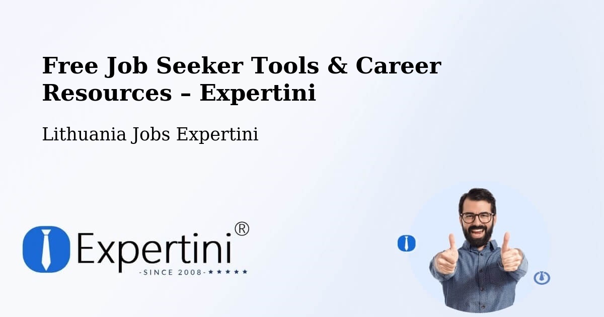 Free Job Seeker Tools & Career Resources – Eišiškės - Eišiškės, Lithuania Jobs Expertini