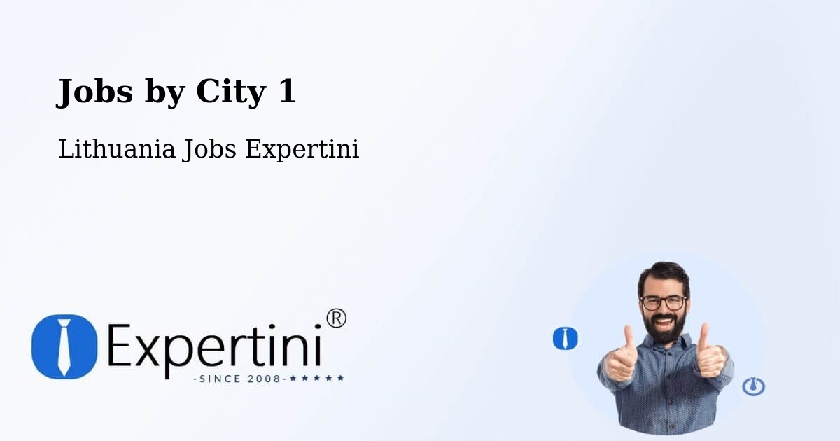 City Jobs in Lithuania - Expertini