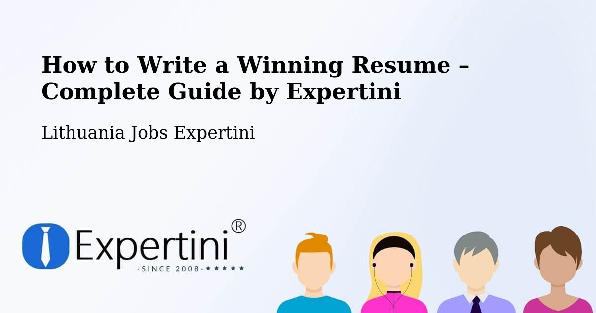 Resume Writing Guide for Job Seekers – Eišiškės - Eišiškės, Lithuania Jobs Expertini
